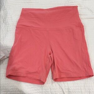 Women's lululemon Biker Coral Shorts
